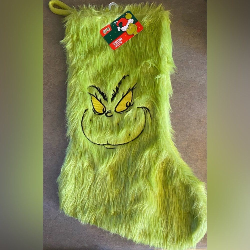 Grinch Christmas Stocking (new with tag)